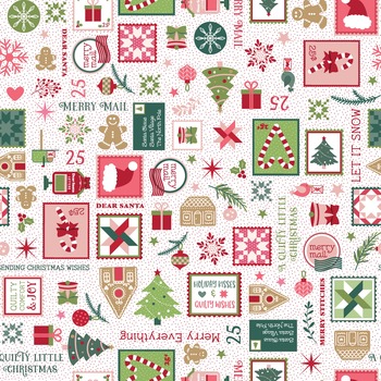 A Quilty Little Christmas MAS10574-W by KimberBell for Maywood Studio
