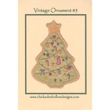 Vintage Ornament #5 - Christmas Tree Pattern