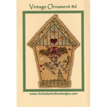 Vintage Ornament #6 - Birdhouse Pattern