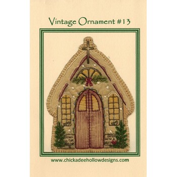 Vintage Ornament #13 - Church Pattern