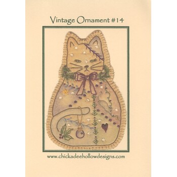 Vintage Ornament #14 - Kitty Pattern