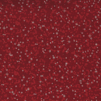 Stof Christmas - We Love Christmas 4591-416 Red/Silver Sprinkle by Stof Fabrics