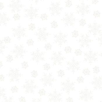 Stof Christmas - We Love Christmas 4591-118 White/Pearl Small Snowflake by Stof Fabrics