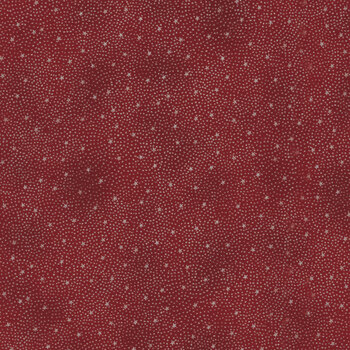 Stof Christmas - We Love Christmas 4591-420 Red/Silver Stars and Dots by Stof Fabrics