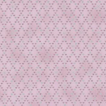 Stof Christmas - We Love Christmas 4591-427 Light Rose/Silver Hearts by Stof Fabrics