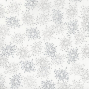 Stof Christmas - We Love Christmas 4591-103 White/Silver Sparkler by Stof Fabrics