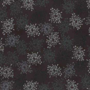 Stof Christmas - We Love Christmas 4591-913 Black/Silver Sparkler by Stof Fabrics