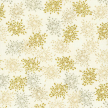 Stof Christmas - We Love Christmas 4591-128 Cream/Gold Sparkler by Stof Fabrics