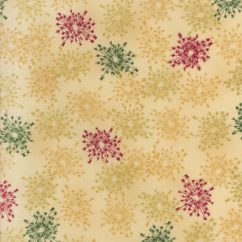 Stof Christmas - We Love Christmas 4591-205 Tan/Gold Sparkler by Stof Fabrics