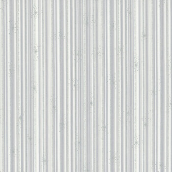 Stof Christmas - We Love Christmas 4591-106 White/Silver Stripes by Stof Fabrics