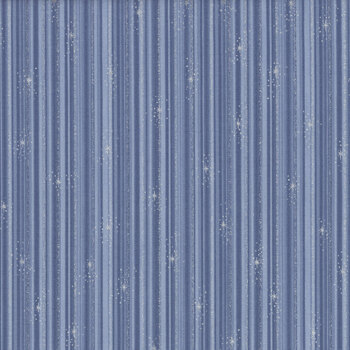 Stof Christmas - We Love Christmas 4591-612 Light Blue/Silver Stripes by Stof Fabrics