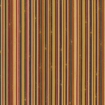 Stof Christmas - We Love Christmas 4591-208 Tan/Gold Stripes by Stof Fabrics