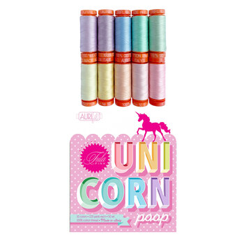Aurifil 10pc Set - Unicorn Poop by Tula Pink