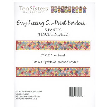 Easy Piecing Grid On-Point Border Panels - 1