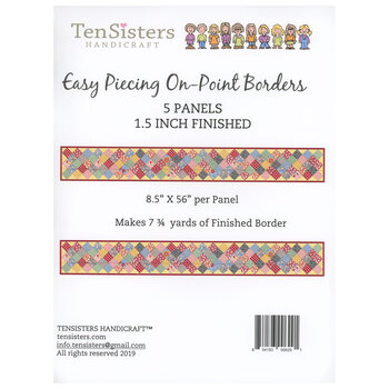 Easy Piecing Grid On-Point Border Panels - 1-1/2