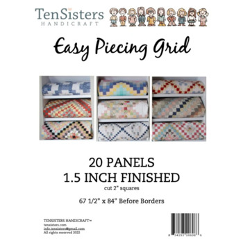 Easy Piecing Grid Panels - 1-1/2