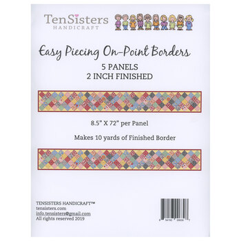 Easy Piecing Grid On-Point Border Panels - 2