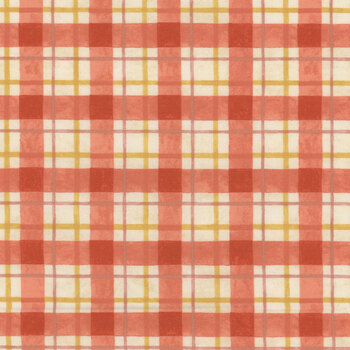 Sunflower Splendor 83332-235 Plaid Cream/Red by Susan Winget for Wilmington Prints