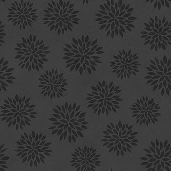 Sunflower Splendor 83333-999 Tonal Flowers Black by Susan Winget for Wilmington Prints