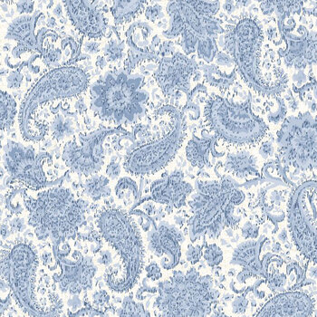 Radiance 98742-144 Paisley and Floral Cream by Kaye England for Wilmington Prints
