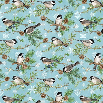 Woodland Woolies Flannel F27263-44 by Deborah Edwards for Northcott Fabrics