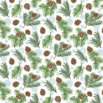 Woodland Woolies Flannel F27264-10 by Deborah Edwards for Northcott Fabrics