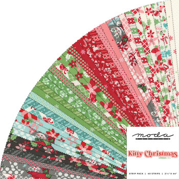 Kitty Christmas  Jelly Roll by Urban Chiks for Moda Fabrics - RESERVE