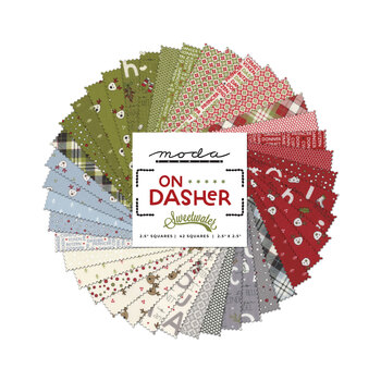 On Dasher  Mini Charm Pack by Sweetwater for Moda Fabrics - RESERVE