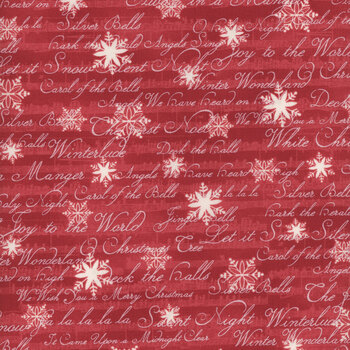 A Christmas Carol 44354-13 Crimson by 3 Sisters for Moda Fabrics