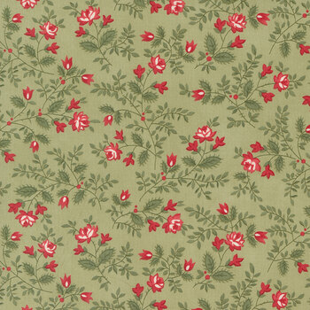 Floral Fabric By The Yard - Halloween Garden on Cream Fabric