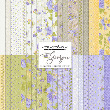 Layer Cake 10in Cotton Fabric squares - Garden L's Modern