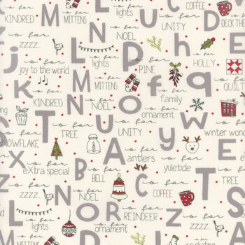 On Dasher 55660-11 A to Z-Vanilla by Sweetwater for Moda Fabrics