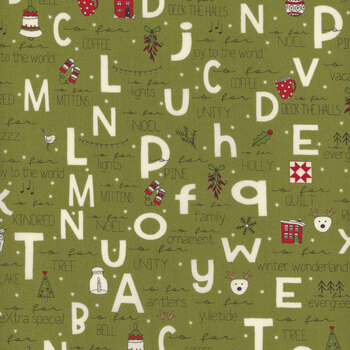 On Dasher 55660-23 A to Z-Pine by Sweetwater for Moda Fabrics