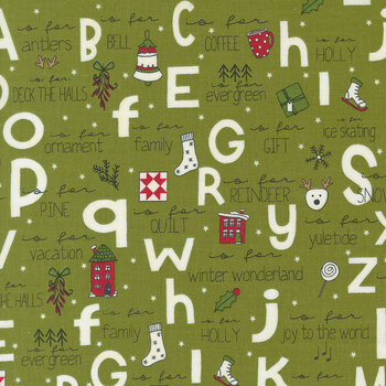 On Dasher 55660-23 A to Z-Pine by Sweetwater for Moda Fabrics
