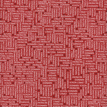 On Dasher 55663-12 The Herd-Red by Sweetwater for Moda Fabrics
