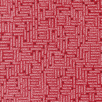 On Dasher 55663-12 The Herd-Red by Sweetwater for Moda Fabrics