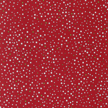 On Dasher 55665-12 Snowballs-Red by Sweetwater for Moda Fabrics