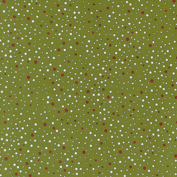 On Dasher 55665-13 Snowballs-Pine by Sweetwater for Moda Fabrics