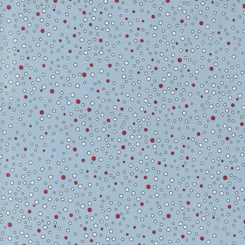 On Dasher 55665-14 Snowballs-Frost by Sweetwater for Moda Fabrics