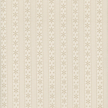 Snowman Gatherings IV 49252-15 Snow Taupe by Primitive Gatherings for Moda Fabrics