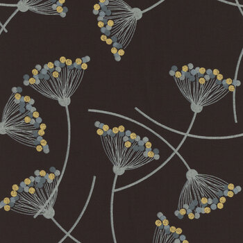 Shimmer 1840-15M Metallic Ebony by Zen Chic for Moda Fabrics