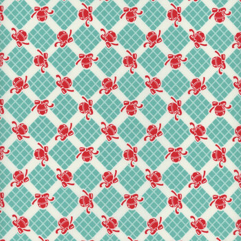 Kitty Christmas 31203-17 Frost by Urban Chiks for Moda Fabrics 