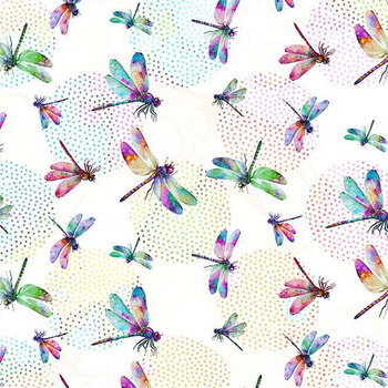Dragonfly Dance DP27504-10 by Deborah Edwards and Melanie Samra for Northcott Fabrics