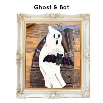Ghost & Bat Ornament Pattern