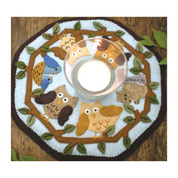 In The Woods Candle Mat Wool Felt Kit - Bareroots
