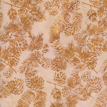 Bali Batiks - Wooded Wonder W2568-534 Hemp from Hoffman Fabrics