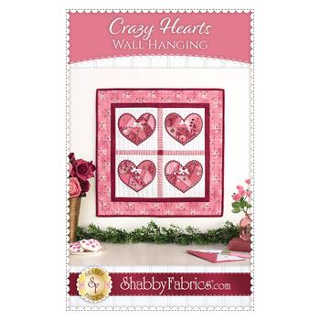 Crazy Hearts Wall Hanging Pattern - PDF Download