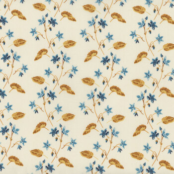 Beach House A-1167-L Shell Clematis by Edyta Sitar for Andover Fabrics