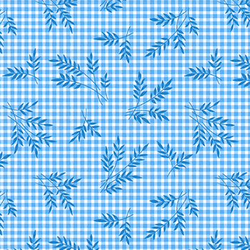 Plain and Simple A-001-B Wheat Gingham Cornflower from Andover Fabrics