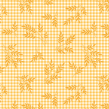 Plain and Simple A-001-Y Wheat Gingham Honey from Andover Fabrics